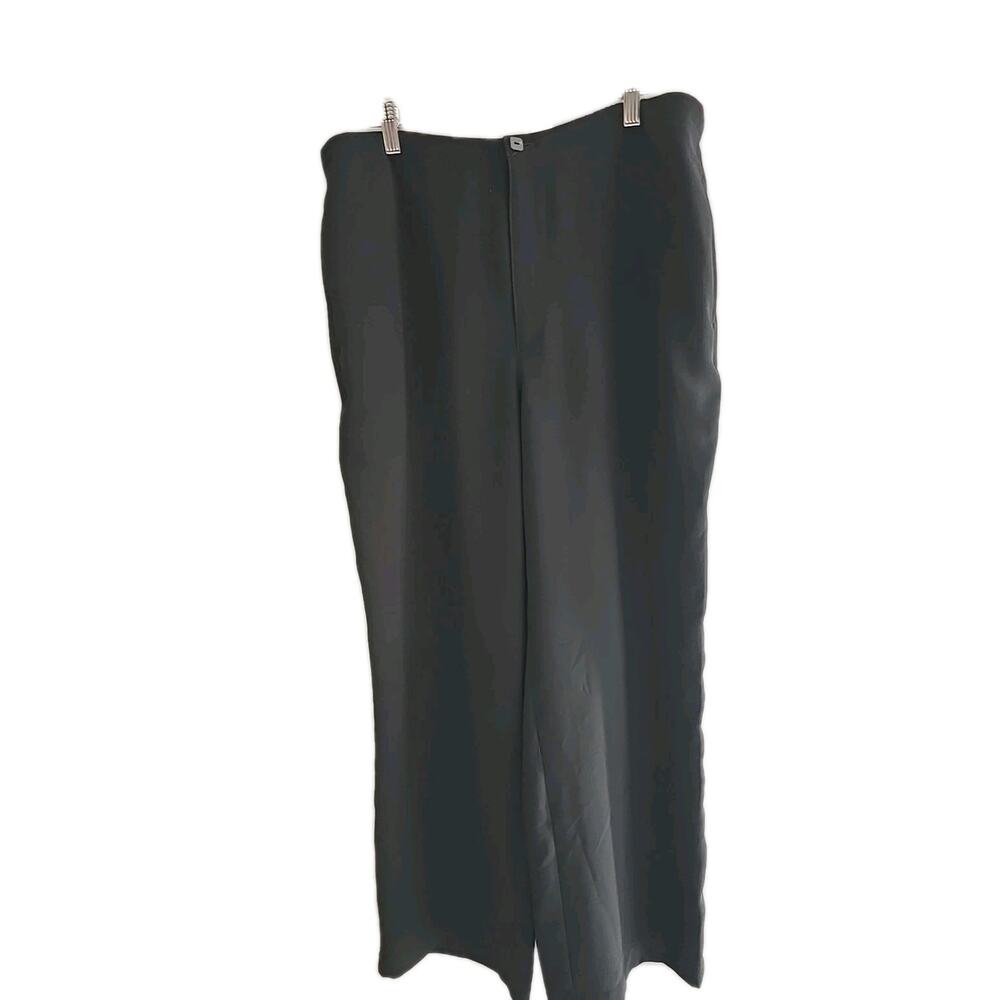 Liz Claiborne Livvy Black Straight Leg Career Work Trouser Pants Womans Size XL